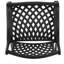 Chaise de salle à manger en fonte d'aluminium (2) - style maille noire, pour terrasse, patio-299910469