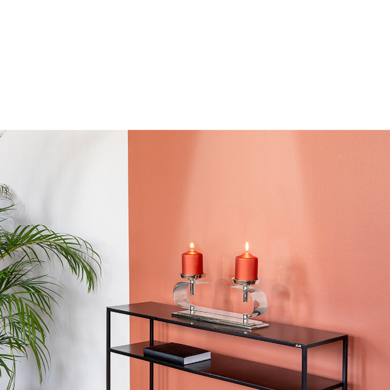 Lustre Twinson 2 lumières nickelé argenté
