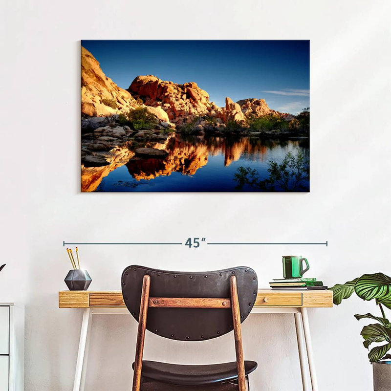 Paysage de piscine Joshua Tree, H 26 po x l 39 po