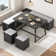 Simple And Stylish 5 Person Corner Breakfast Nook Set With Hidden Storage