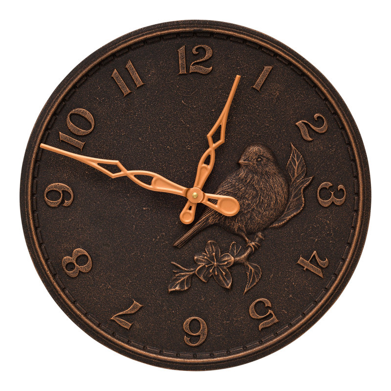 16 Songbird Clock, Oil Rubbed Bronze