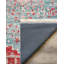 Tapis en coton à imprimé oriental bleu et rouge Gulustan-1603431442