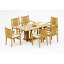 Cahyo Outdoor - Piece Teak Dining Set-740547077