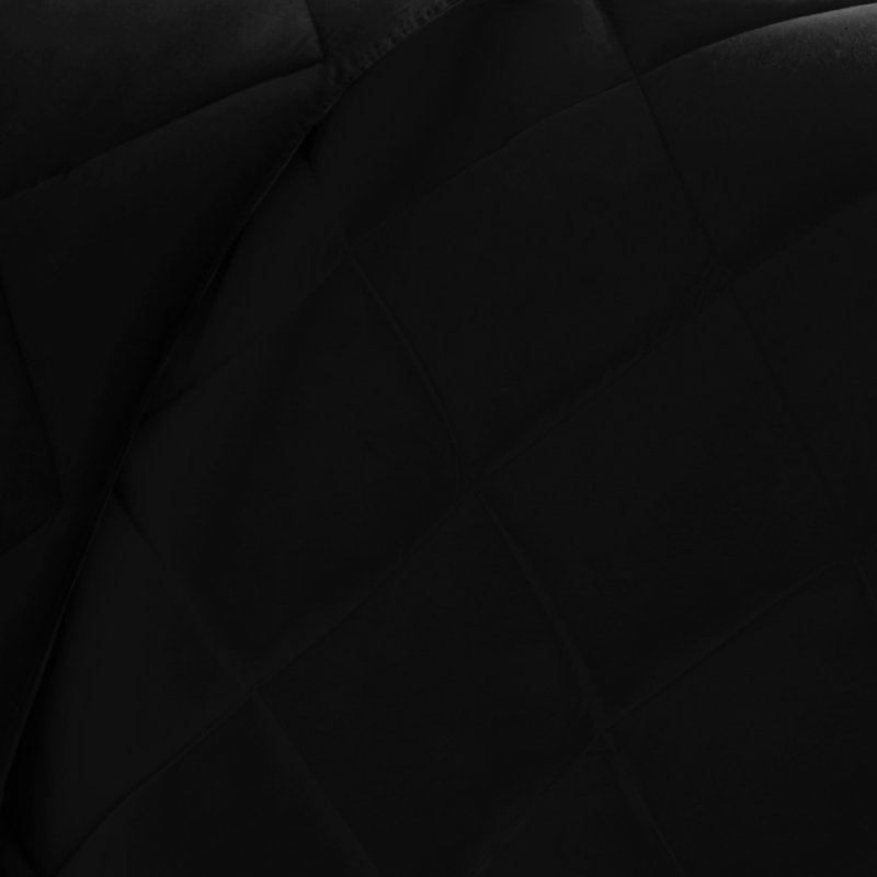 Duvet réversible 3M, Édredon double et 2 taies décoratives, Noir