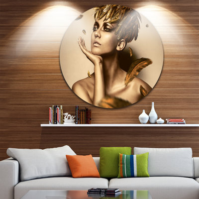 " Sexy Woman In Gold Hat "
