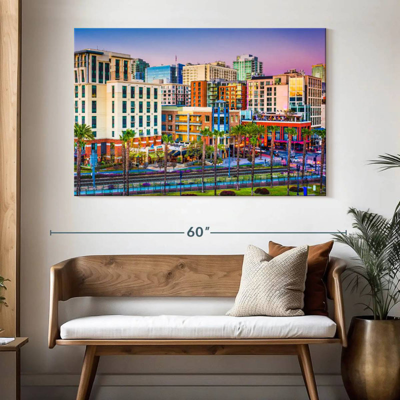 Lilie San Diego, paysage urbain, H 34 po x l 51 po