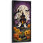 Tableau d'Halloween sur le thème d'une maison hantée, imprimé giclé sur toile encadré, pour le salon.-135235411-135235413