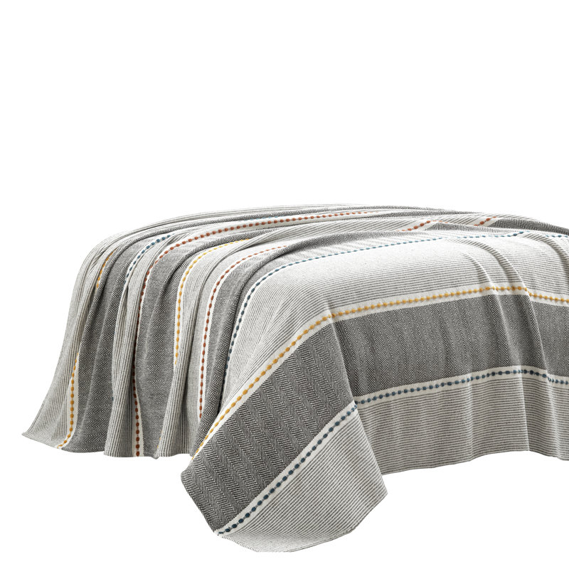 Couverture 100% coton , L 108 po x L 92 po
