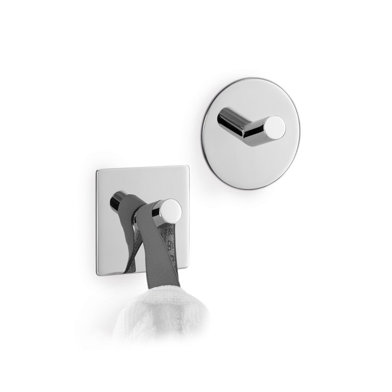 Zack Peco Square Towel Hook , Polished Chrome