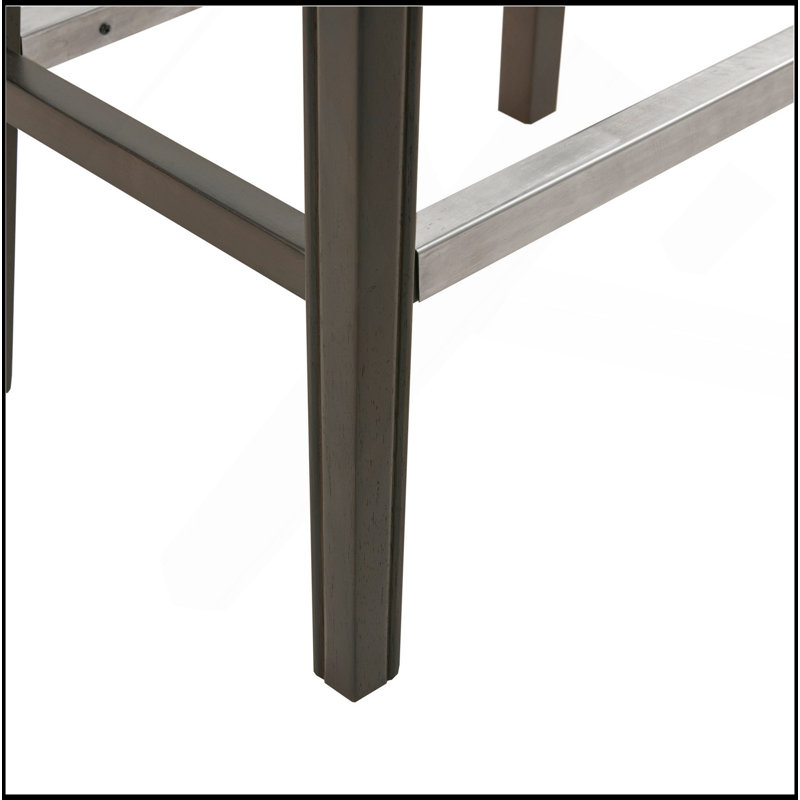 Tabouret de comptoir Saddle, Polyester crème