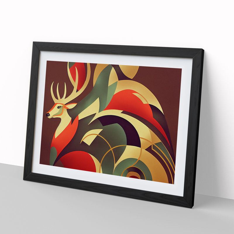 Stag Deer Deco - Single Picture Frame Print