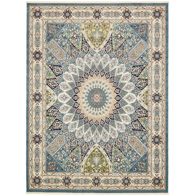 Jackson Oriental Indoor Rug, Rectangle 10' x 13', Blue