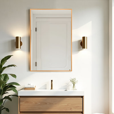 Beunca Metal Framed Bathroom Vanity Mirror