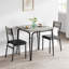Table de salle à manger pour 2 personnes, ensemble de table de salle à manger carrée, ensembles de cuisine et de salle à manger 3 pièces pour petit espace, appartement, gris-1072907495-1072907512-1072907513