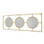 Miroir mural 3 pièces dans un cadre rectangulaire, décoration murale pour le salon de la chambre à coucher, 43 po x 16 po-1820200911