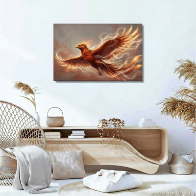 Phoenix Flight Canvas Wall Art Oil Painting Print Set Of 1