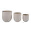Adahlia Lightweight Concrete Resin Planter, Cream