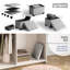 Banc repose-pieds en velours avec rangement amovible Nestl-132127316-132127317