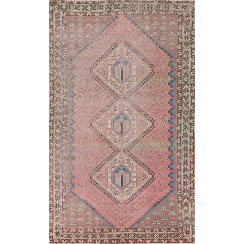 Tapis rose délavé 6 x 10