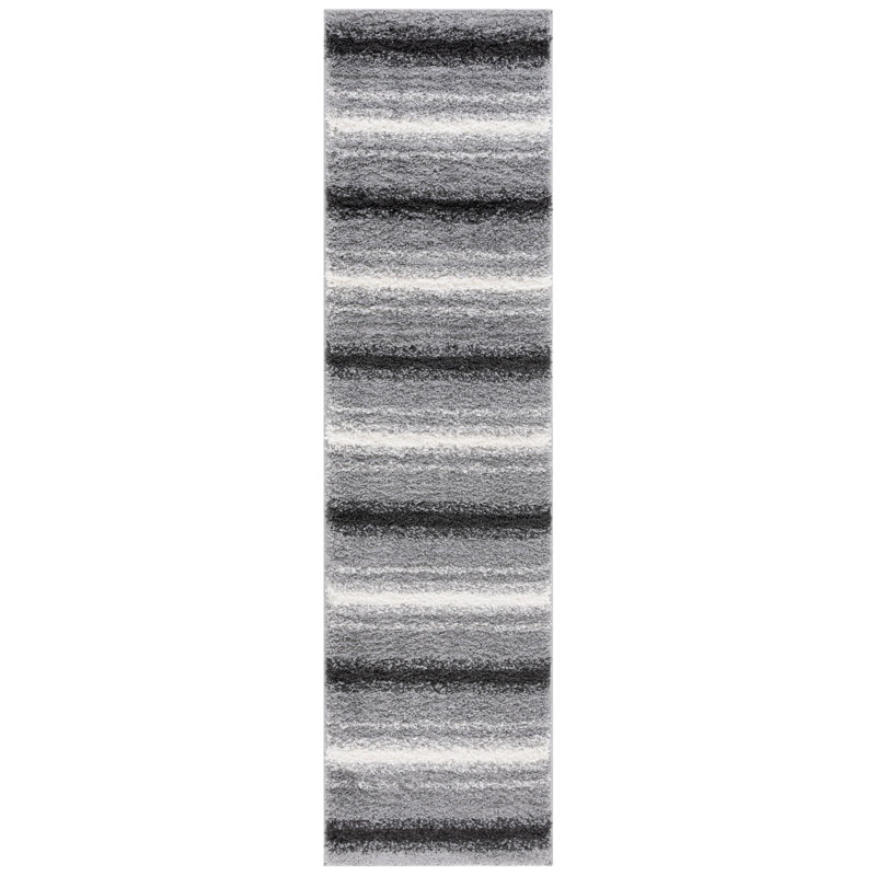 Tapis à rayures Merceer, Tapis de couloir 2 pi 2 po x 8 pi