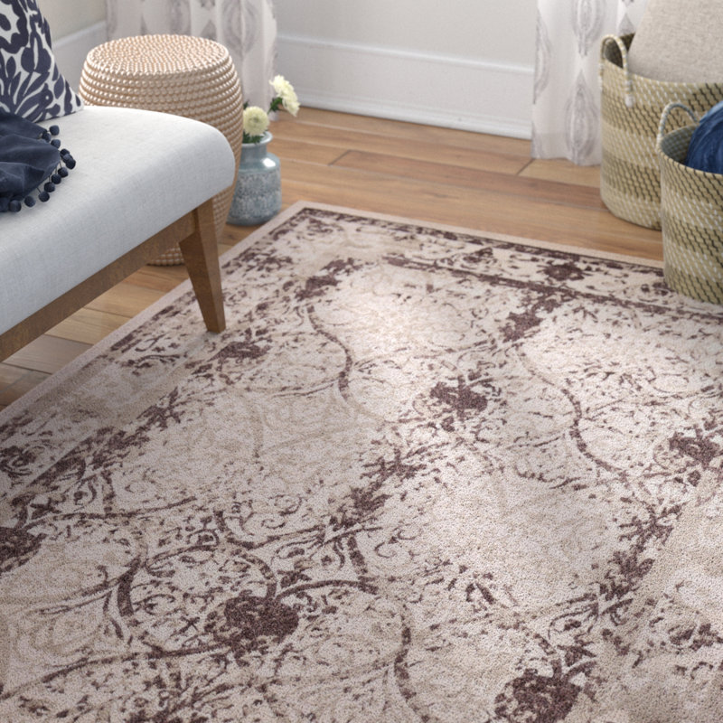 Tapis oriental beige / brun Ade, Rectangle 5 pi 1 po x 8 pi