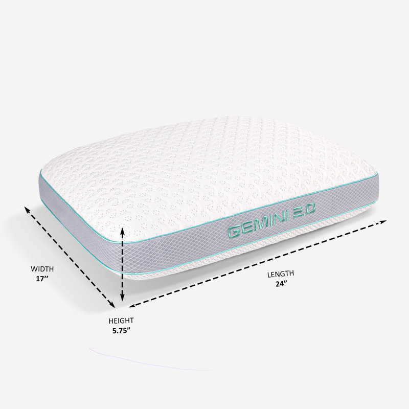 Gemini 2.0 White and Gray Cooling Performance Pillow