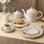 Plateau ovale doré Noritake Trocadero, 14 po-116517238-116517236