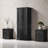 Black Tall Bathroom Storage Cabinet – Versatile Organizer with Adjustable Shelf