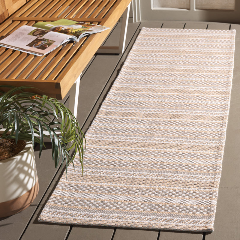Olyn Performance Performance Striped Rug, Runner 2' x 7'
