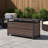 Bohde Rectangle Powder Coated Steel Propane Smokeless Fire Pit Table with Hidden Fuel Tank