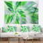 Tapisserie floral exotique of green pétales-28497934