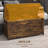 39.4" Storage Chest W/ 2 Safety Hinges, Wooden Box-380908685