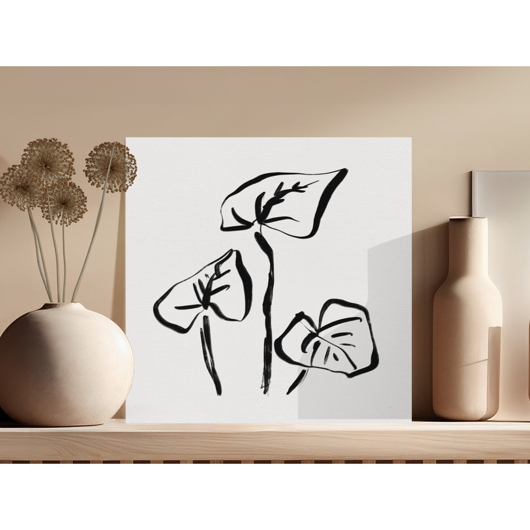 Minimalist Botanical Leaves Rosser