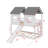 Twin-Over-Twin Bunk Bed In House Style With Slide And Window Elements