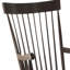 Chaise berçante à finition noire