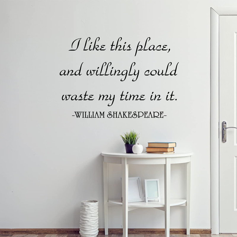 Text & Numbers Non-Wall Damaging Wall Decal, 19.5" H x 26" W, Black