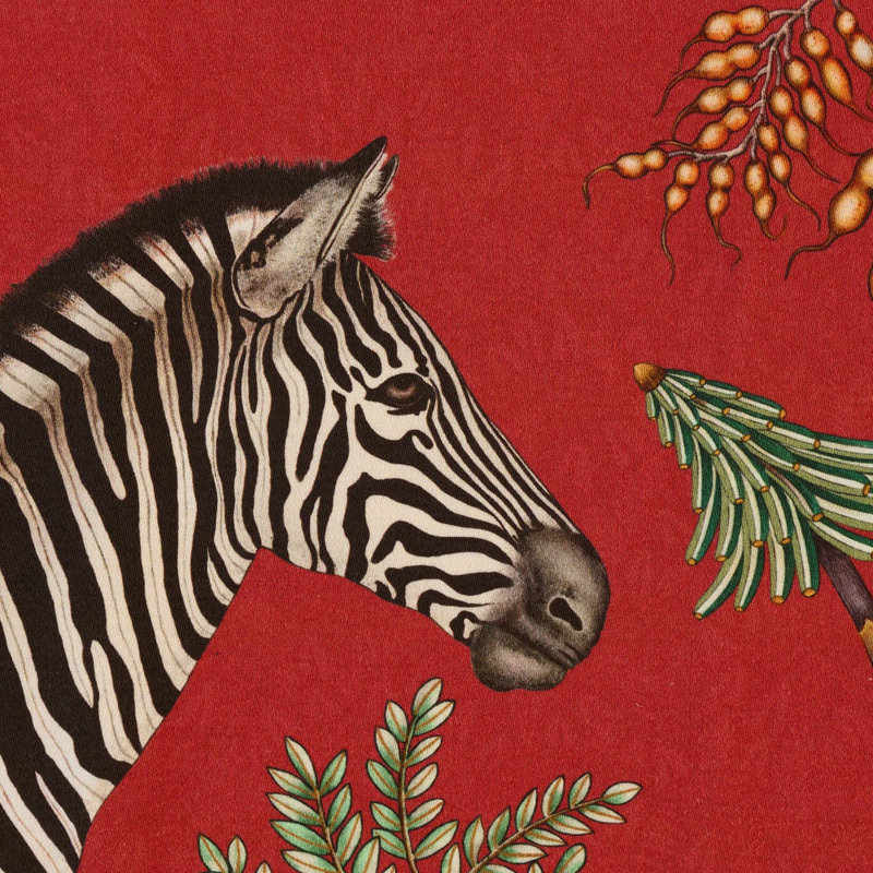Napkins - Thanda Stripe, Royal Red
