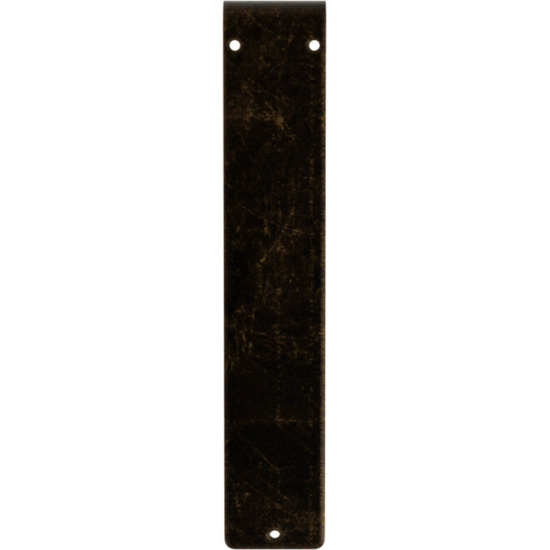 Support en fer forgé, Laiton antique, H 10 po x l 2 po x P 7,5 po