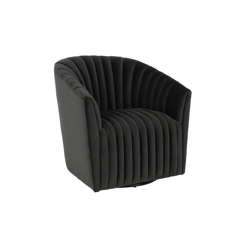 Marion Swivel Accent Chair, Gray