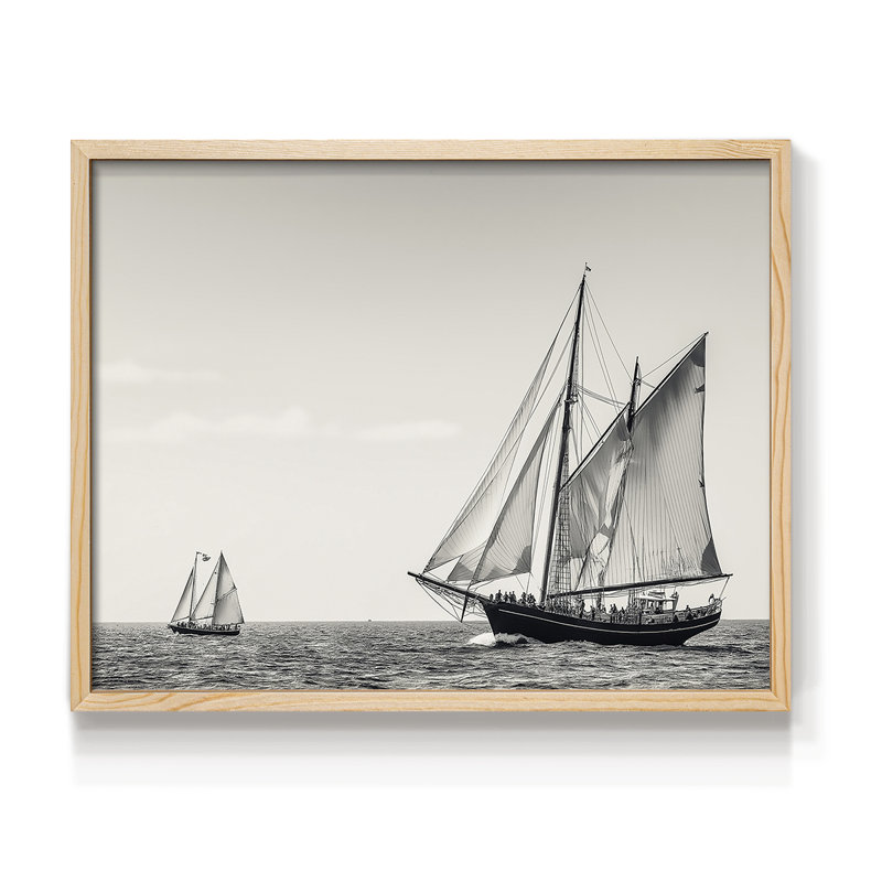 Nautical Series-LII - Reproduction encadrée - Restickable, H 8 po x l 10 po, Naturel