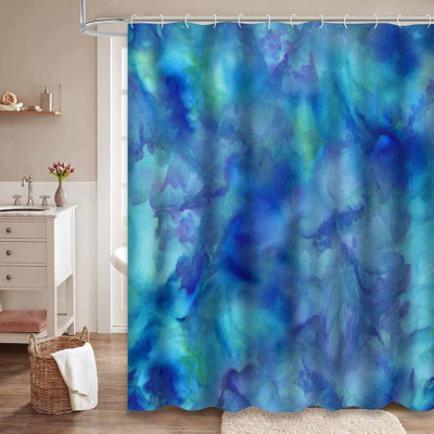 Rideau de douche avec 12 crochets