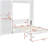 Full-size wall-mounted Murphy bed with shelf, white-1844533824-1844533838