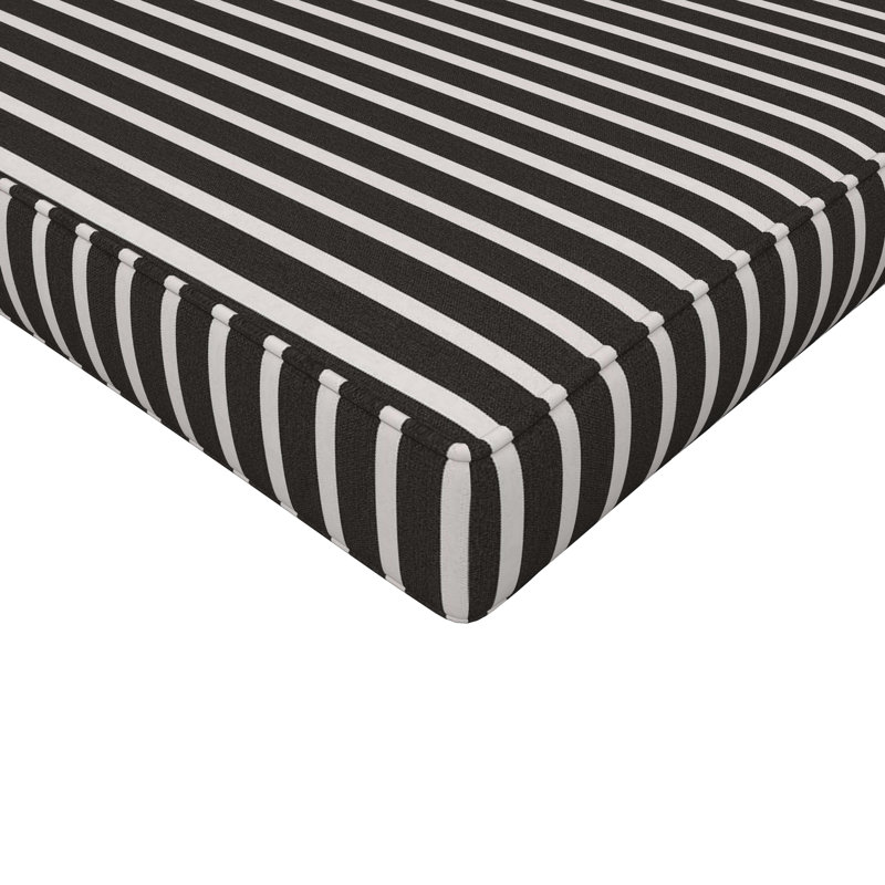 Coussin de chaise d'extérieur avec tissu Sunbrella, 26 po x 80 po, Classique côte