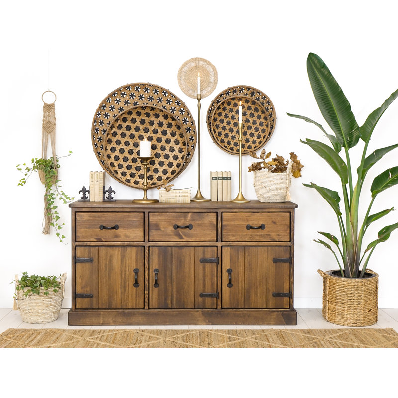 Broussard 152cm Solid Wood Sideboard