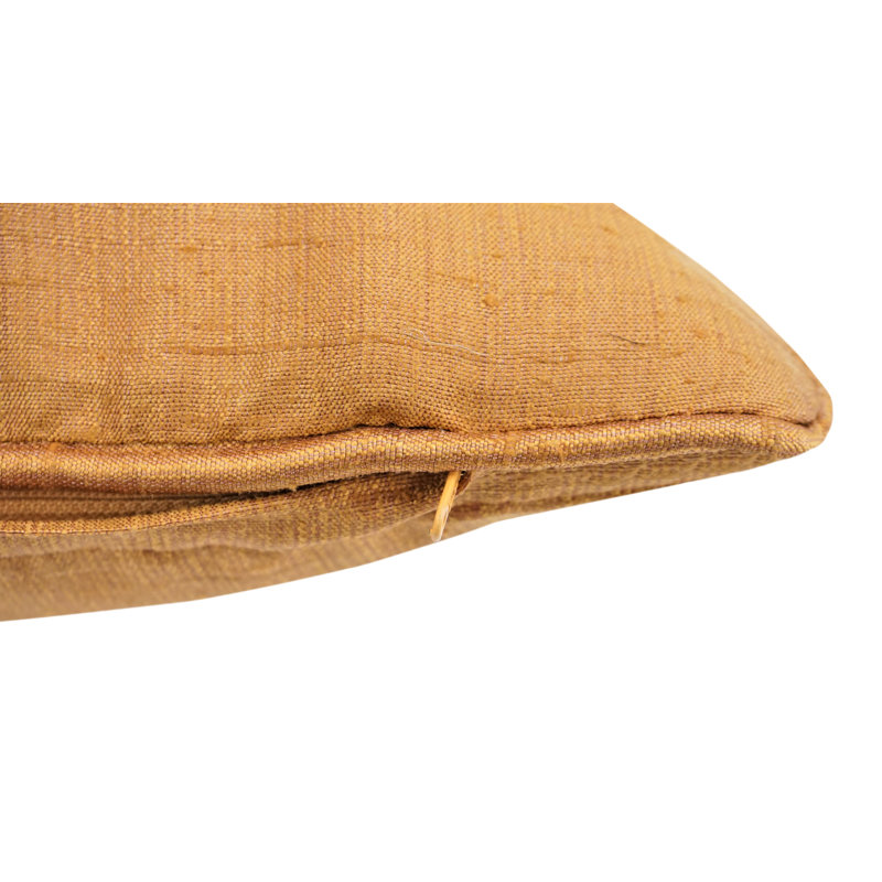  Dupion Silk Throw Pillow, Brown