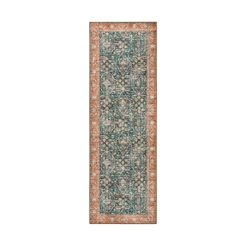 Govan Vintage Machine Washable Area Rugs, Runner 2' x 6'