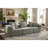 Modular 3-Seat Sectional Sofa, All-Foam Deep-Seat Couch With Plush Textured Chenille, Compressed Shipping & Tool-Free Setup, Low-Profile Design For Small Spaces, 111" W × 37" D × 23.6" H-205231444
