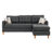 Haskell 86" Wide Reversible Sofa & Chaise-226099652
