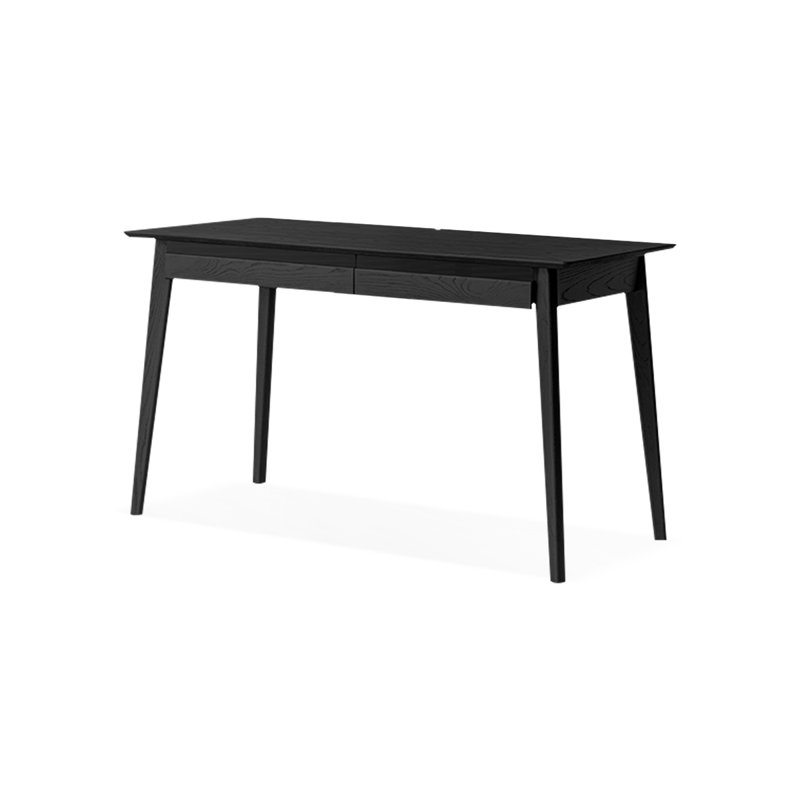 Bureaux rectangulaires noirs en bois massif, H 29,53 po x l 47,24 po x P 21,65 po