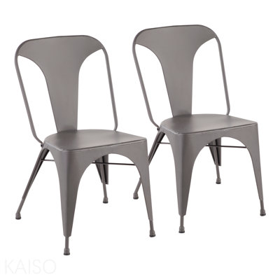 Chaise 2 pièces - gris mat